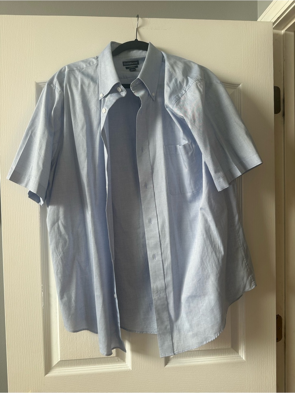 croft & barrow Light Blue Short-Sleeve Button-Down Shirt